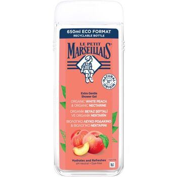 Extra Gentle Shower Gél Organic White Peach & Organic Nectarine - Hydratačný a osviežujúci sprchový gél
